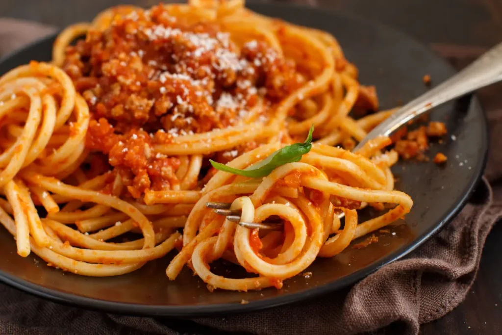 Spaghetti Squash "Pasta" with Tomato Sauce