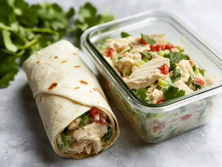 Serving Apple cranberry chicken salad in different formats