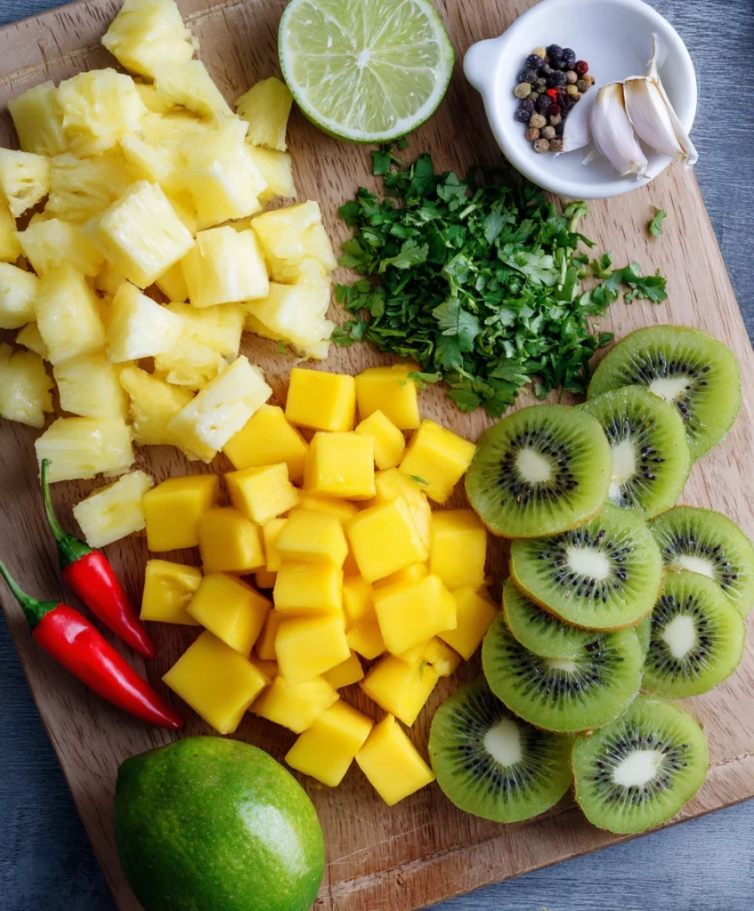 kiwi mango fruit salad ingredients