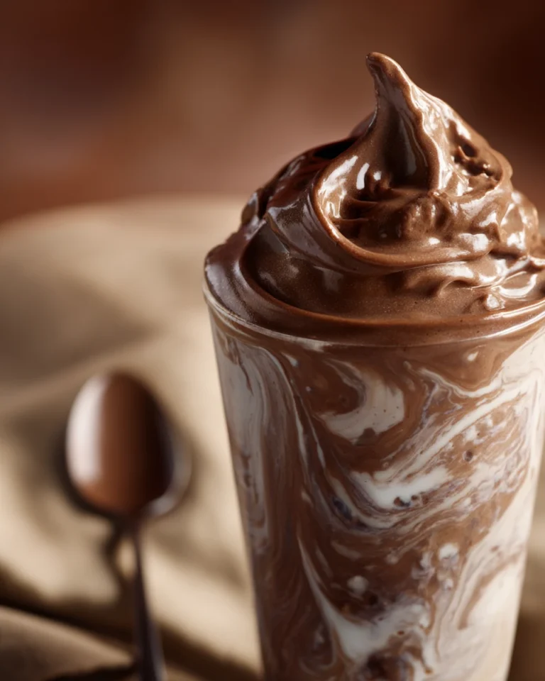 finished brownie batter frosty scoop