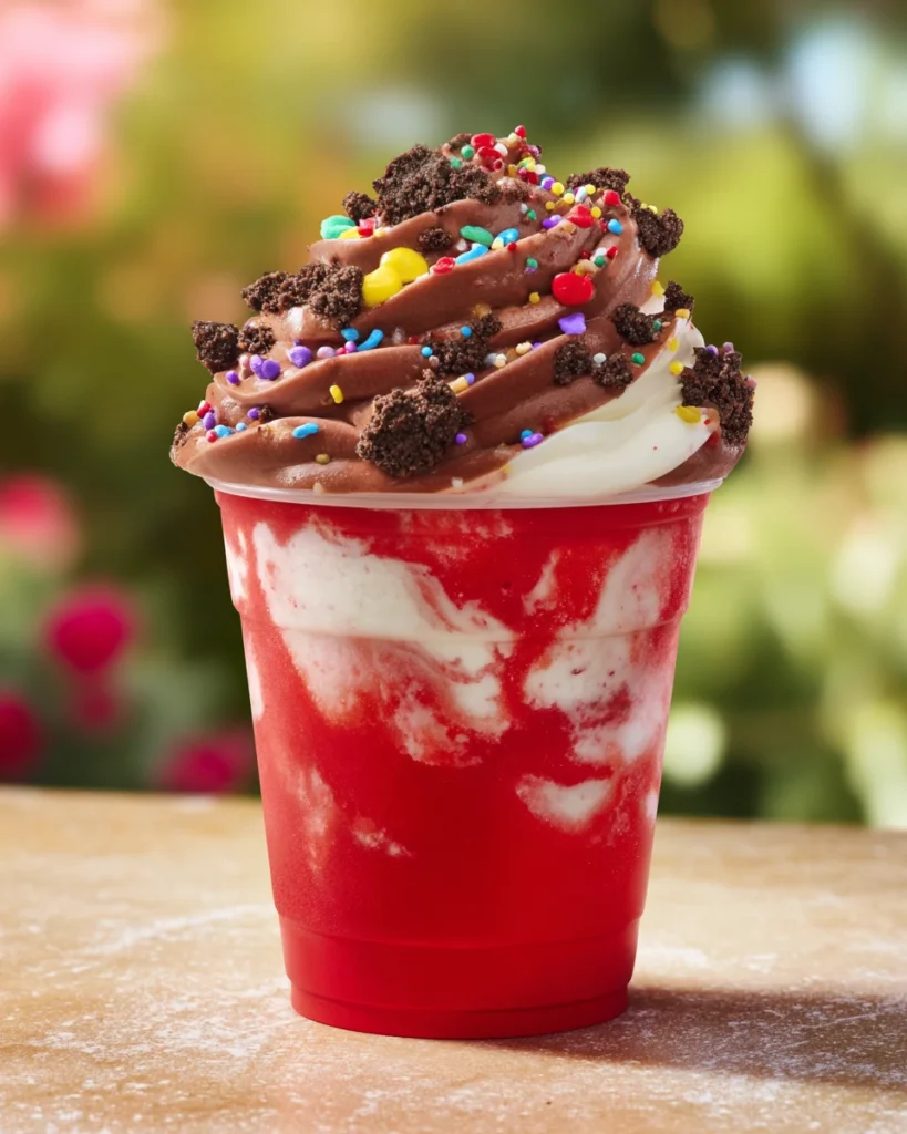 Wendy’s Frosty Swirls Fusions with toppings
